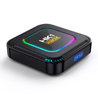 8K وای فای DIY IPTV Box اندروید 13.0 TV Box با چراغ های LED رنگارنگ